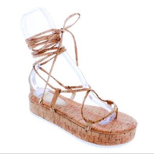 Cork Wedge Sandals